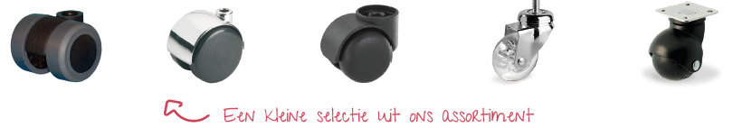 Neita meubelwielen selectie assortiment